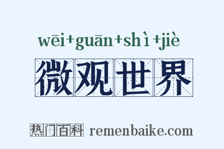 微观世界是什么意思的图片
